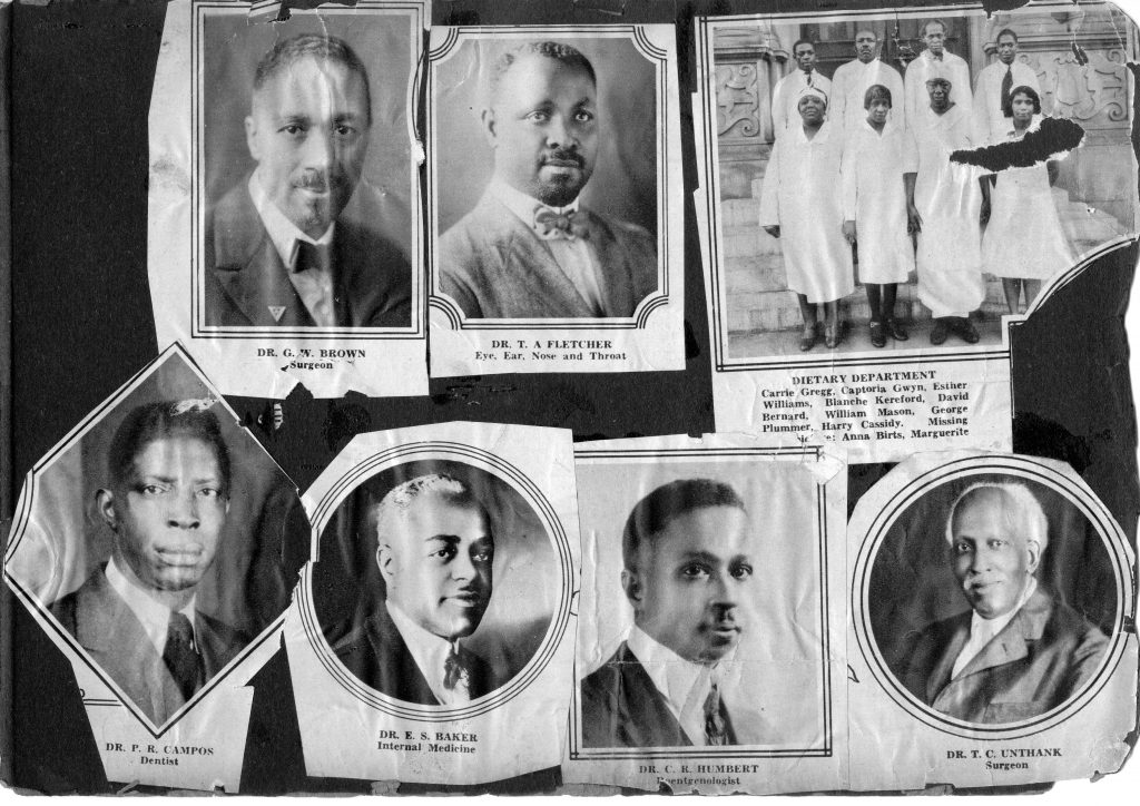 Newspaper clippings of African American doctors in Kansas City, MO