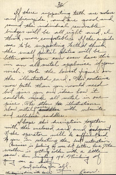 Letter to Chester Franklin, “Dear Chester, I was glad to hear” December 1, 1935 (page 2 of 2)