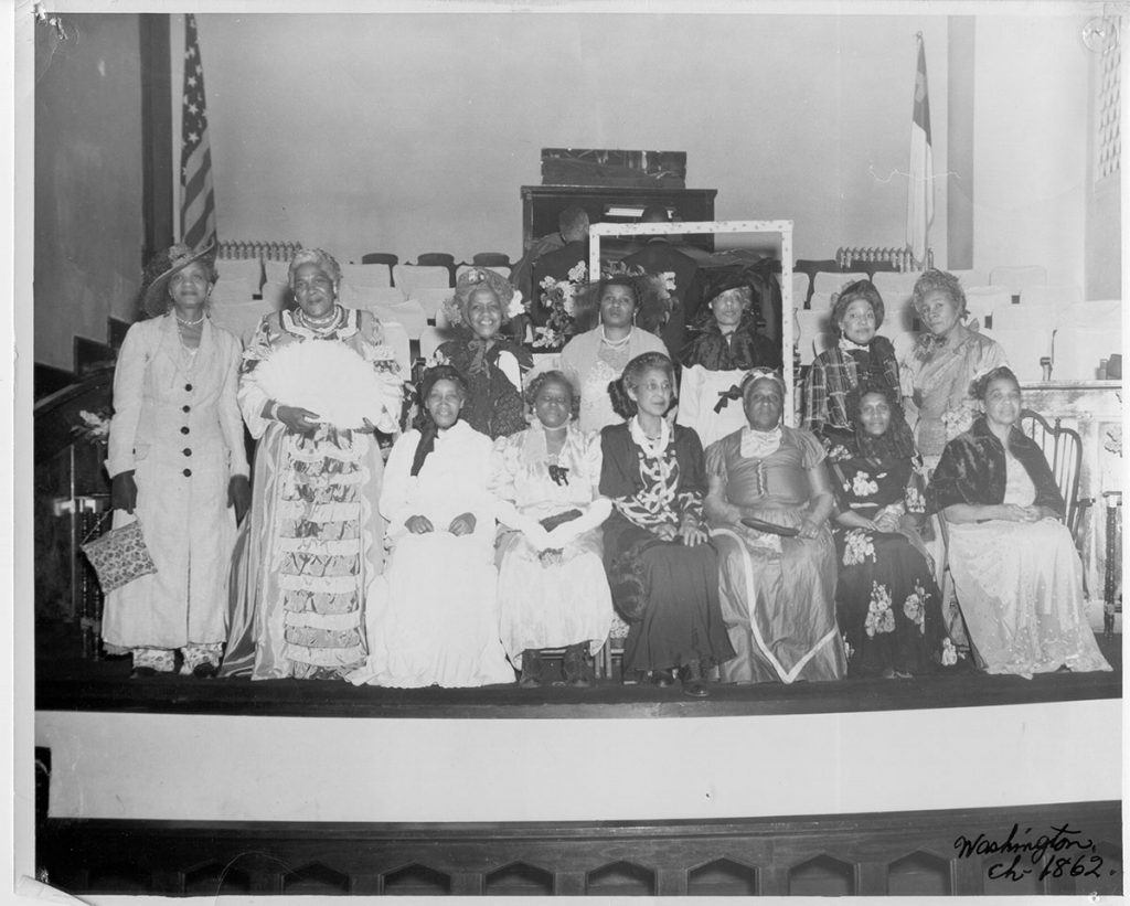 Group photograph at unidentified church
